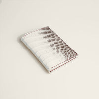 Himalayan crocodile bifold wallet, angled view