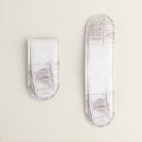 Himalayan crocodile money clip, front and back
